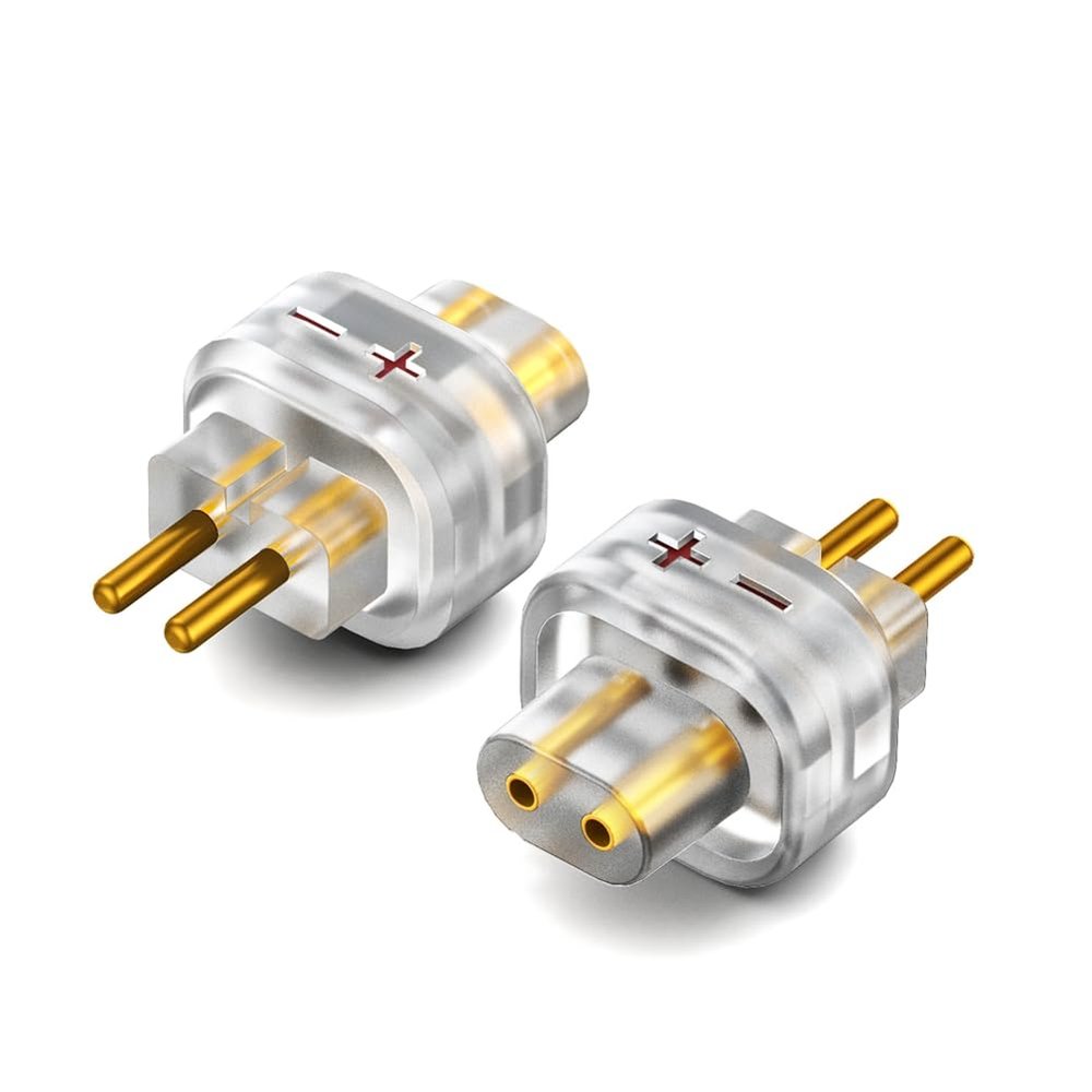 Grimmstr 2PCS Female to 0.78 2 Pin Male Earphone Adapter to Earphones Earsets for SHUOER CONDUCTOR/SINGER/SOLOIST/EJ07/TAPE PRO Easy Install Easy to Use B, Transparent, 500460266A2