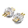 Grimmstr 2PCS Female to 0.78 2 Pin Male Earphone Adapter to Earphones Earsets for SHUOER CONDUCTOR/SINGER/SOLOIST/EJ07/TAPE PRO Easy Install Easy to Use B, Transparent, 500460266A2 view 1