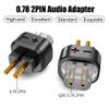 Grimmstr 2PCS Female to 0.78 2 Pin Male Earphone Adapter to Earphones Earsets for SHUOER CONDUCTOR/SINGER/SOLOIST/EJ07/TAPE PRO Easy Install Easy to Use B, Transparent, 500460266A2 view 2