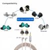 Grimmstr 2PCS Female to 0.78 2 Pin Male Earphone Adapter to Earphones Earsets for SHUOER CONDUCTOR/SINGER/SOLOIST/EJ07/TAPE PRO Easy Install Easy to Use B, Transparent, 500460266A2 view 4