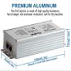 2.5 Gigabit PoE++ Injector 60W, 2.5G/1 Gigabit Rate Auto-Adaptive, 60W POE+ PoE Power Adapter, IEEE802.3af /802.3at / 802.3bt Compliant, Shielded RJ-45 Ethernet Switch, Aluminum Housing view 3
