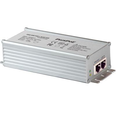 2.5Gb Gigabit PoE++ Injector 90W, 2.5G Gigabit POE+ Power Ethernet Switch, IEEE802.3bt/at/af Compliant, PoE++Adapter (90W), Shielded RJ45, Up to 100m (328 ft), Aluminum Housing