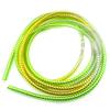 DirectNine Basics Cable Protector, 1.4M Charger Cable Protector Data Cable Protective Sleeve Headphone Cable Protector for USB Data Cable(Yellow Green Silver), Medium, Transparent, C-2556 view 1