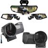 SAUTVS Support 6.5" Speakers Rear Seat Speaker Pods Mount Brackets Holders & Folding Side Mirrors Center Convex Rear View Mirror for Polaris RZR XP 1000/XP 4 1000 2024+ Accessories view 1
