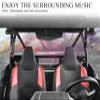 SAUTVS Support 6.5" Speakers Rear Seat Speaker Pods Mount Brackets Holders & Folding Side Mirrors Center Convex Rear View Mirror for Polaris RZR XP 1000/XP 4 1000 2024+ Accessories view 4