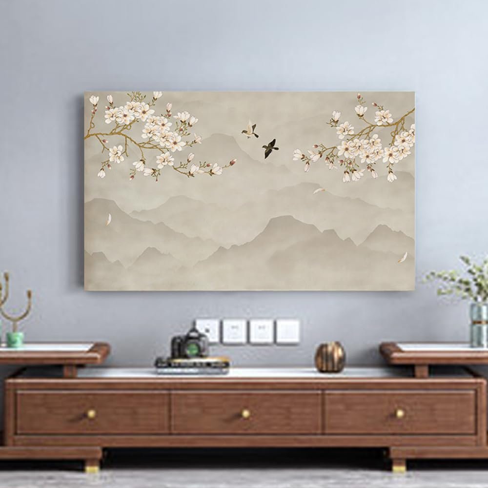 GSGC TV Cover Dust Cover Bedroom Living Room Print Art Decorative Cover 32Inch-80Inch Indoor Televisions/Computer Screen Protector Universal LCD/LED Display Protectors