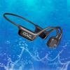 DHBY Swimming Headphones Bone Conduction Open Ear Headset MP3 Player Built-in 32G Memory IP68 Underwater Waterproof Stereo Bluetooth Earphone LED Screen for Driving Bicycling Running Skiing-S10 Black view 1