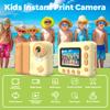 Camnoon Kids Instant Print Camera 1080P Digital Camera for Kids 2.4 Inch IPS Screen 10X Zoom with Thermal Printing Paper Color Pens Neck Strap 32GB TF Card Birthday Festival Gift for Children view 2