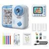 Camnoon Kids Instant Print Camera 1080P Digital Camera for Kids 2.4 Inch IPS Screen 10X Zoom with Thermal Printing Paper Color Pens Neck Strap 32GB TF Card Birthday Festival Gift for Children view 1