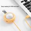 Mini 4 USB Port Hub Extension Cable Splitter High Speed Transmission with LED Night Light for Computer Mobile Phone (Color : Pink) (White) view 3