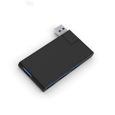 180 Degree Rotation USB 3.0 HUB Super Speed External 4 Port USB Splitter Port Air Laptop PC Computer USB Hub (Color : Black)