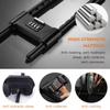 HESHANGWL Long Shackle Padlock -U-Lock-Bike Combo U-Lock - Four-Position Combination Padlock -with Adjustable Shackle - Suitable for Bicycles, e-Bikes, Mountain Bikes, Glass Doors, Black view 2