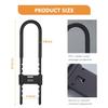 HESHANGWL Long Shackle Padlock -U-Lock-Bike Combo U-Lock - Four-Position Combination Padlock -with Adjustable Shackle - Suitable for Bicycles, e-Bikes, Mountain Bikes, Glass Doors, Black view 4