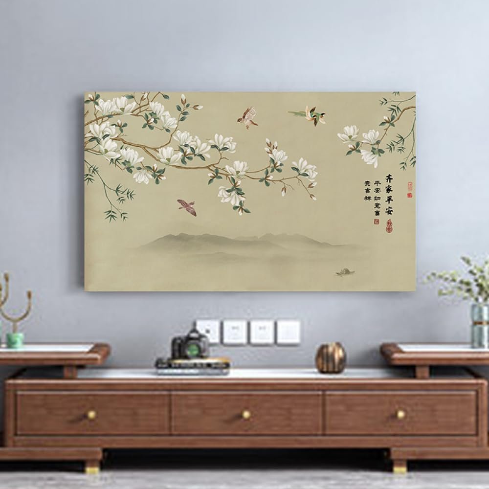 GSGC TV Cover Dust Cover Bedroom Living Room Print Art Decorative Cover 32Inch-80Inch Indoor Televisions/Computer Screen Protector Universal LCD/LED Display Protectors