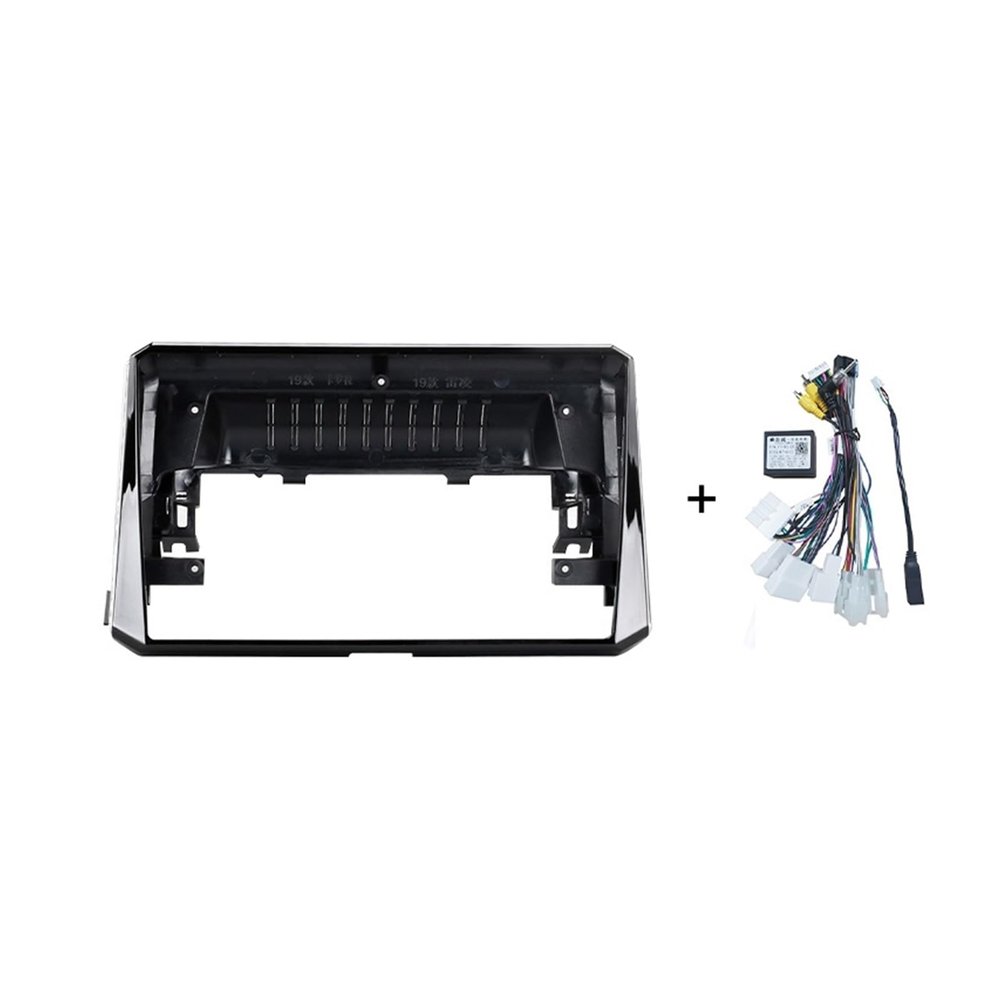 Automotive Interior Multimedia Panel 2Din Car Radio Frame Panel Fit For Toyota Fit For Corolla 2019 Android GPS Navigation Multimedia Player 10.1 Inch Mounting Kit Fashionable And Aesthetically Pleasi