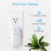 SECRUI Door Chime, Door Sensor Chime with Adjustable Volume, Easy Installation, 400ft Range, 52 Chimes, M508+D7 Door Open Chime for Business/Home When Entering,White view 4