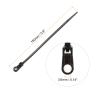 MECCANIXITY 500Pcs 6 Inch 40 Lbs Mounting Head Cable Zip Ties with Screw Hole Self-Locking Nylon Cable Tie 0.14" Wraps for Cord Management, Black view 2