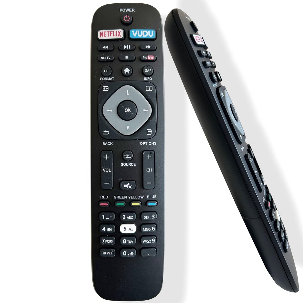Urapomhu Universal Remote Control Replacement for Philips TV Remote NH500UP Compatible with Philips Smart Ultra HDTV LED LCD 2K 4K TVsTelevision 55PFL5602 43PFL5602 65PFL6601 75PFL6601 65PFL560