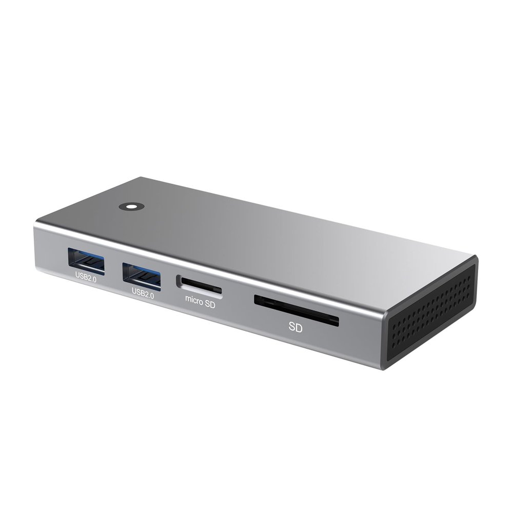 GRABLOOM M.2 UsbC Hub TypeC Adapter 4K60Hz HDMIcompatible PD100W Power Delivery USB 10Gbps Splitters Docking Station Business Trips
