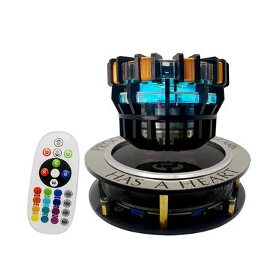 Arc Reactor MK1 Levitating 1:1 Scale Floating and Spinning LED Tech Decor,Desk Display, Unique Gift (MK1)