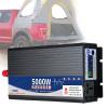 Power Inverter Pure Sine Wave,12V/24V/48V/60V/72V DC to 220V AC,Car Inverter,with Cooling Fans,Peak Power 5000W,6000W,for Vehicles Hot Water Kettles Refrigerato,5000W-24V view 1