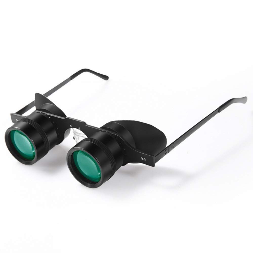 10x34 Glasses Hanging Ear Telescope Fishing Outdoor Sports Fishing Travel Telescope Ultra Light Green Film Low Light Night Vision Detachable Tube Super Performance Pratical