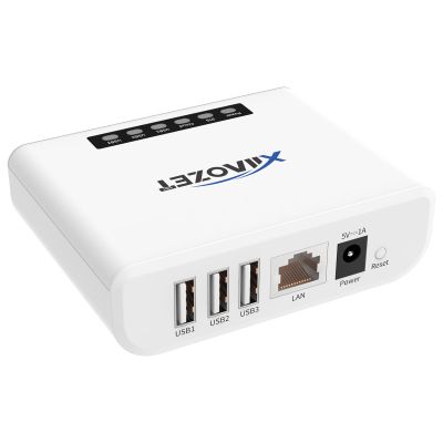 Xiiaozet Wireless Print Server to Share 3 USB Printers Over Local Network