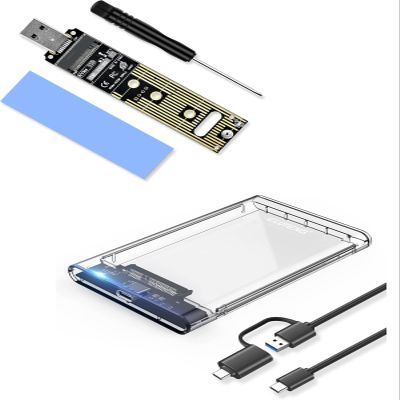 ELUTENG NVME to USB Adapter M.2 NVME Hard Drive with USB C SSD Enclosure 2.5 inch External Hard Drive Case