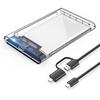 ELUTENG NVME to USB Adapter M.2 NVME Hard Drive with USB C SSD Enclosure 2.5 inch External Hard Drive Case view 3