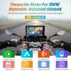 Carpuride W702B Motorcycle Carplay Screen for BMW R1200GS R1250GS S1000XR Motorcycle, 7 inch Waterproof Touchscreen, Portable Carplay/Android Auto GPS Navigation for Motorbike, Dual Bluetooth view 2