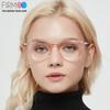Firmoo Reading Glasses 0.0x-3.0x Blue Light Blocking Square Computer Readers Glasses for TV Tablets Phones(Pink 0.5x) view 3