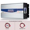 Car Converter,Power Inverter,5000W 6000W Pure Sine Wave Power Inverter,12V 24V 48V 60V 72V to 220V DC to AC with AC Outlets,LCD Display,for Household Travel Camping Rv Emergency,6000W-24V view 3