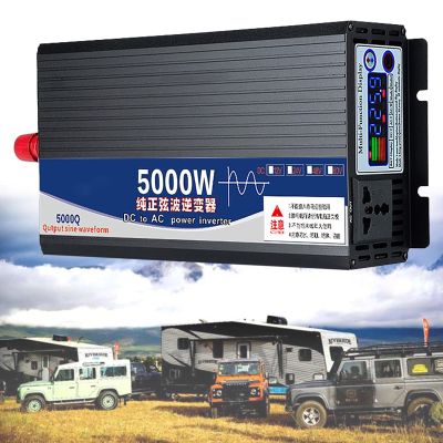 Auto Pure Sine Wave Inverter,5000W 6000W Voltage Converter, DC 12V/24V/48V/60V/72V to AC 220V,Color Screen Display,Efficient Power Inverter,for Car RV Boat,5000W-48V