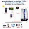 Power Inverter Pure Sine Wave,12V/24V/48V/60V/72V DC to 220V AC,Car Inverter,with Cooling Fans,Peak Power 5000W,6000W,for Vehicles Hot Water Kettles Refrigerato,6000W-48V view 3