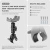 TUSITA Motorcycle ATV/UTV Mount Compatible with Garmin Montana, Zumo XT - Claw Clamp Base,Medium Arm view 2