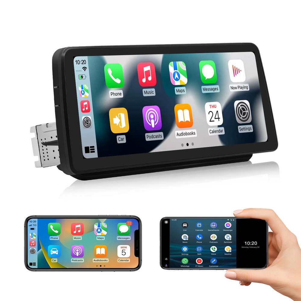 Roadanvi X12 12.3" Android Car Stereo for Toyota RAV4 2019 2020 2021 2022 Wireless Apple Carplay Android Auto Car Radio Bluetooth Head Unit QLED Touch Screen 1920x720 GPS Navigation
