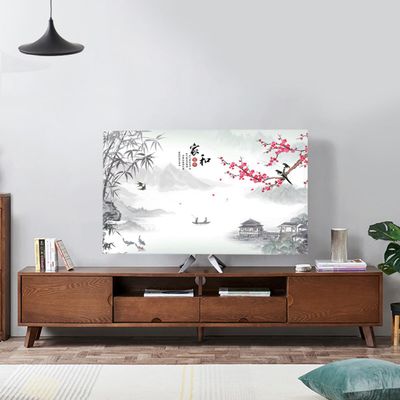 32-70 Inches TV Cover Dust Proof TV Screen Protector For LCD LED - With Tv Remote Control Cover, Indoor Bedroom Living Room Decoration Television Dust Cover(Size:43-46IN,Color:A)
