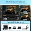 [2+64G] NHOPEEW 7 Inch Automatic Single Din Flip Out Touchscreen Car Stereo - Android 13 Car Radio with Wireless Carplay and Android Auto - WiFi/GPS/Mirror Link/SWC + AHD Backup Camera view 2