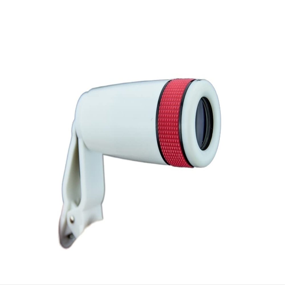 KarFri 8X18 HD Monocular Lens High-Definition High-Power for Mobile Telescope Outdoor Photography (Size : Red)