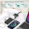 10 FT Extension Cord - Long Power Strip Surge Protector, Flat Plug, 12 Widely Outlets 3 Sides Outlet Extender, 900J, Wall Mount, Desk Charging Station Compact for Home Office Dorm Room Essentials view 3