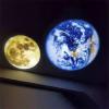 GRABLOOM Moon Lamp Projector Night Light Earth Projection Led Lamp W/Tripod for Bedroom Ceiling Gift Room Decor Photo Background Earth Projection view 2