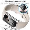Suoman 4 Pack for Fitbit Charge 6/Charge 5 Smartwatch Case, Definition Clear Screen Protector, All-Around Soft TPU Flexible Protective Cover (Black+Black+Silver+Silver) view 4