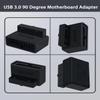 COMeap USB 3.0 90 Degree Motherboard Adapter, 19Pin Male to Female L Turn Right Angle Extension Power Adapter for Desktop Motherboard Internal Header Up AngledPack of 2 view 2