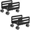Aokicase Height-adjustable computer host mobile mount, desktop host rack and chassis rack, steel main frame (black), 2 pieces view 1