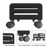 Aokicase Height-adjustable computer host mobile mount, desktop host rack and chassis rack, steel main frame (black), 2 pieces view 3