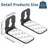 Aokicase Compatible with Samsung/Sony/LG Home Cinema Speaker Accessories Bracket Wall Mount Holder Samsung Stand Sony Metal Mount Accessories, LG Accessories Rack (Black) 2 Pieces view 2