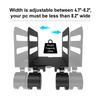 Aokicase Height-adjustable computer host mobile mount, desktop host rack and chassis rack, steel main frame (black), 1 piece view 2