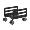 Aokicase Height-adjustable computer host mobile mount, desktop host rack and chassis rack, steel main frame (black), 1 piece view 3