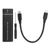 Locadence M.2 NVME SATA SSD Enclosure Adapter, USB 3.1 Type C UASP Protocol 10Gbps 2TB Type C SSD External Enclosure for 2230 2242 2260 2280 SSD (Black) view 1