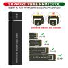 Locadence M.2 NVME SATA SSD Enclosure Adapter, USB 3.1 Type C UASP Protocol 10Gbps 2TB Type C SSD External Enclosure for 2230 2242 2260 2280 SSD (Black) view 2